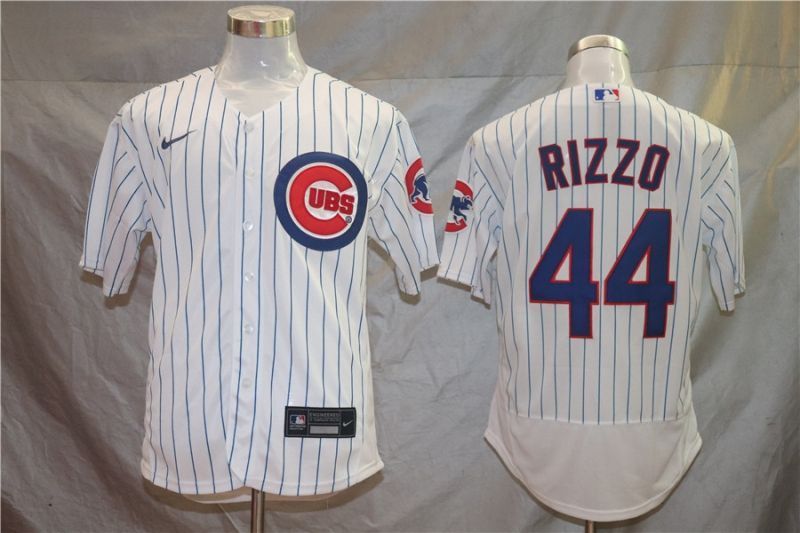 Chicago Cubs Anthony Rizzo 44 2020 Mlb White Jersey
