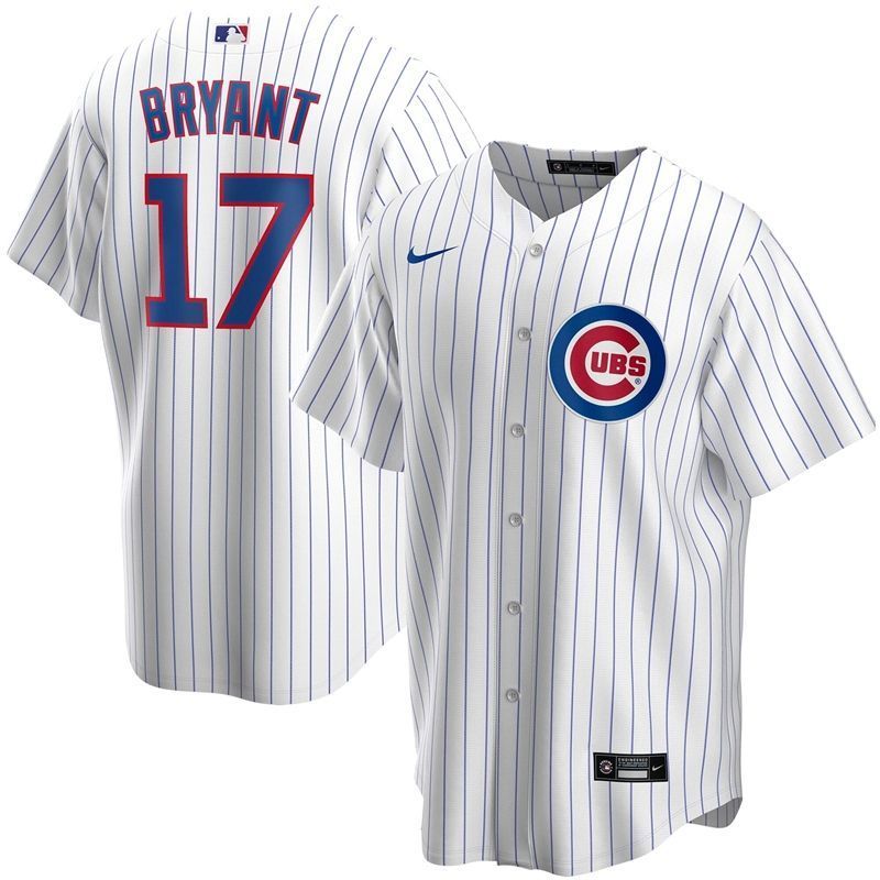 Chicago Cubs Kris Bryant 17 2020 Mlb White Jersey