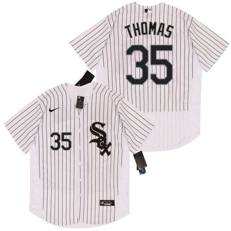 Chicago White Sox Frank Thomas 35 2020 Mlb White Jersey