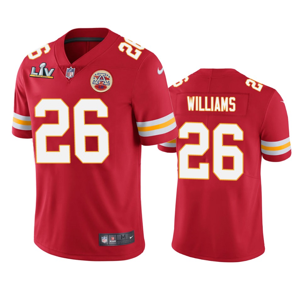 Chiefs Damien Williams Super Bowl Lv Red Vapor Limited Jersey