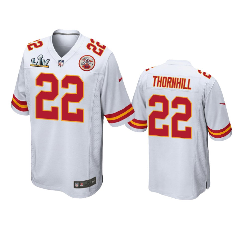 Chiefs Juan Thornhill Super Bowl Lv White Game Jersey