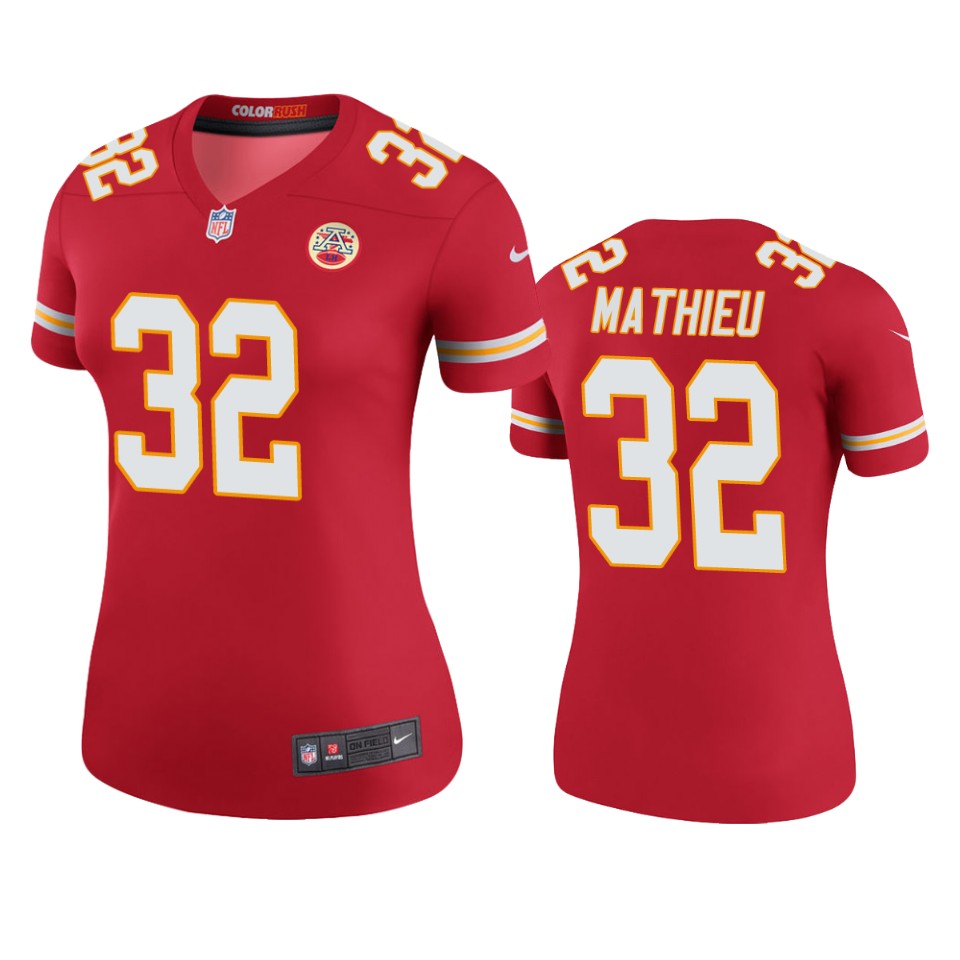 Chiefs Tyrann Mathieu Red Color Rush Legend Jersey