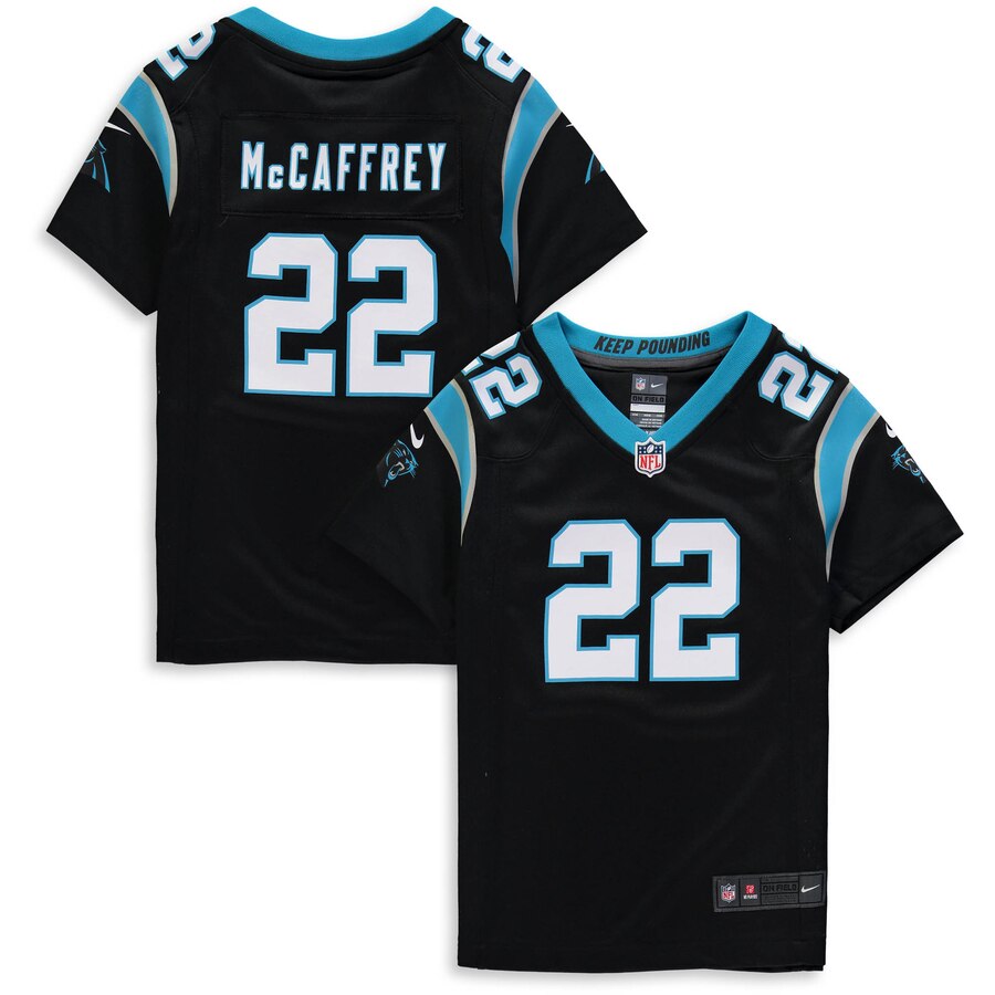 Christian Mccaffrey Carolina Panthers Nike Girls Youth Game Jersey Black