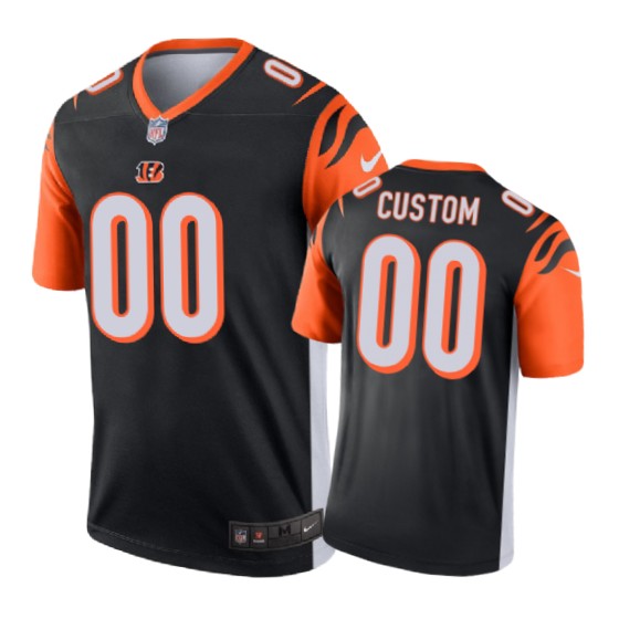 Cincinnati Bengals 00 Custom Nike Color Rush Black Jersey