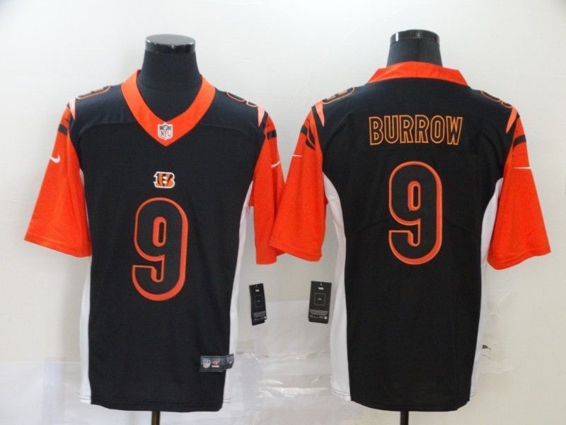 Cincinnati Bengals Joe Burrow 9 Nfl 2020 Black Jersey