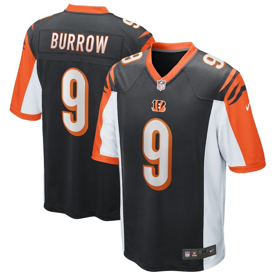 Cincinnati Bengals Joe Burrow Black 2020 Nfl Draft First Round Pick Game Jersey