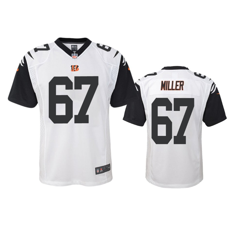Cincinnati Bengals John Miller White Color Rush Game Jersey