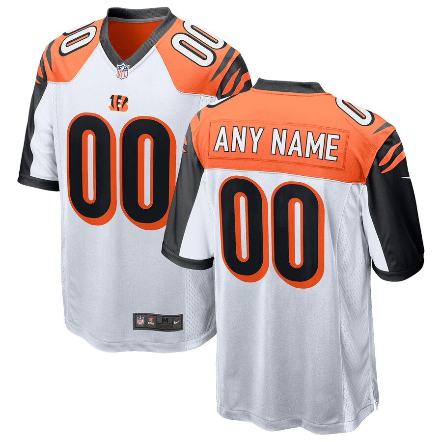 Cincinnati Bengals Nike 2018 Custom Game Jersey White