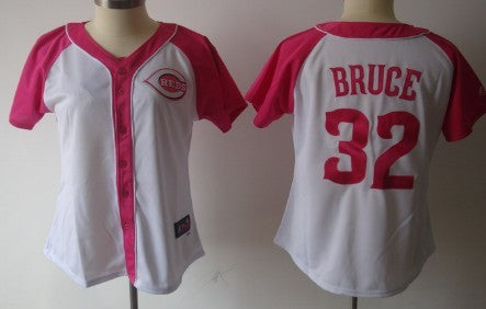 Cincinnati Reds 32 Jay Bruce 2012 Fashion Womens By Majestic Athletic Jersey