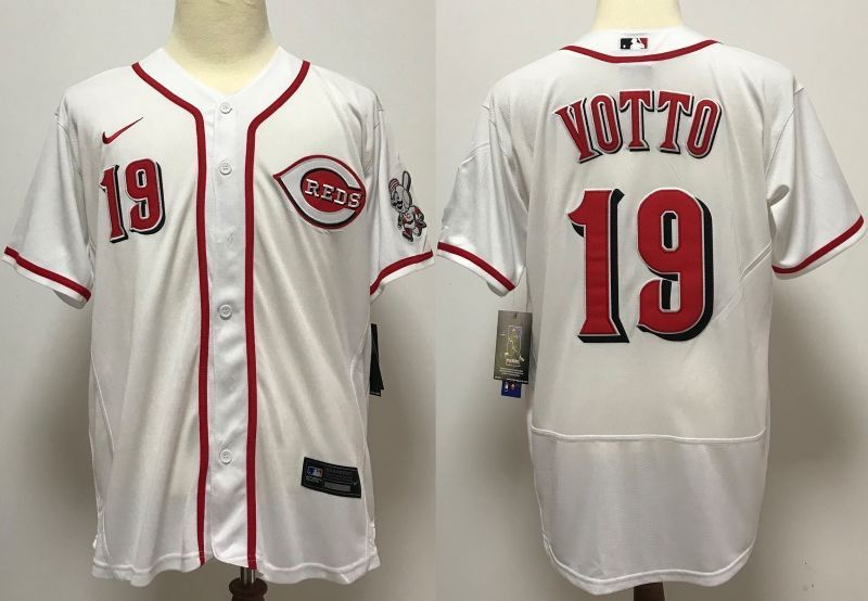 Cincinnati Reds Joey Votto 19 2020 Mlb White Jersey