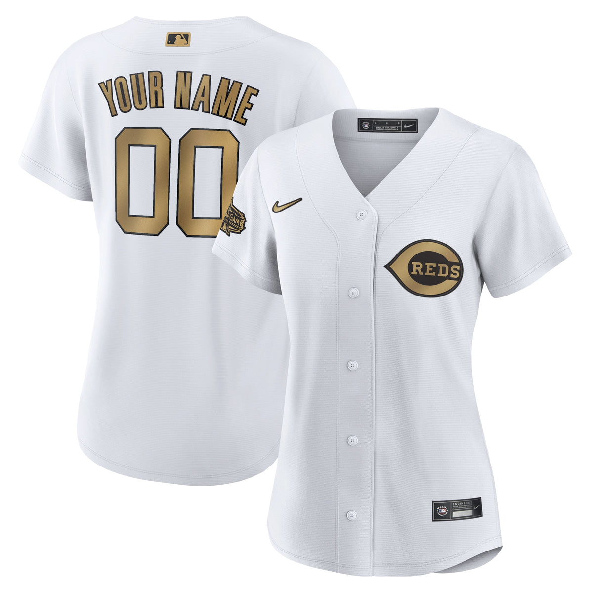 Cincinnati Reds Nike Womens 2022 Mlb All star Game Replica Custom Jersey White