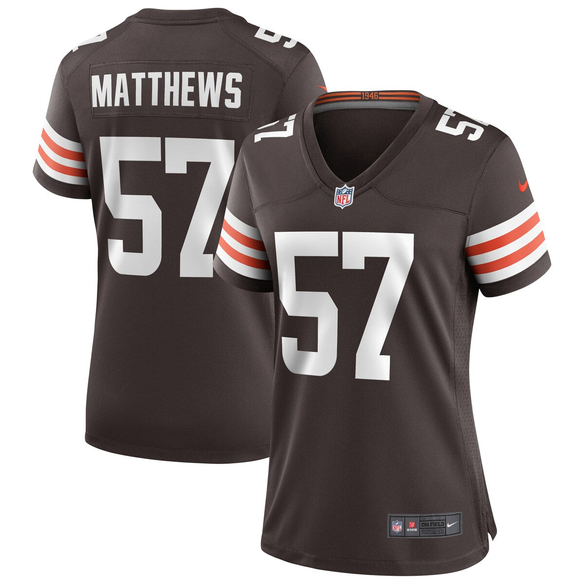 Clay Matthews Cleveland Browns Nike Womens Game Retired Player Jersey Brown