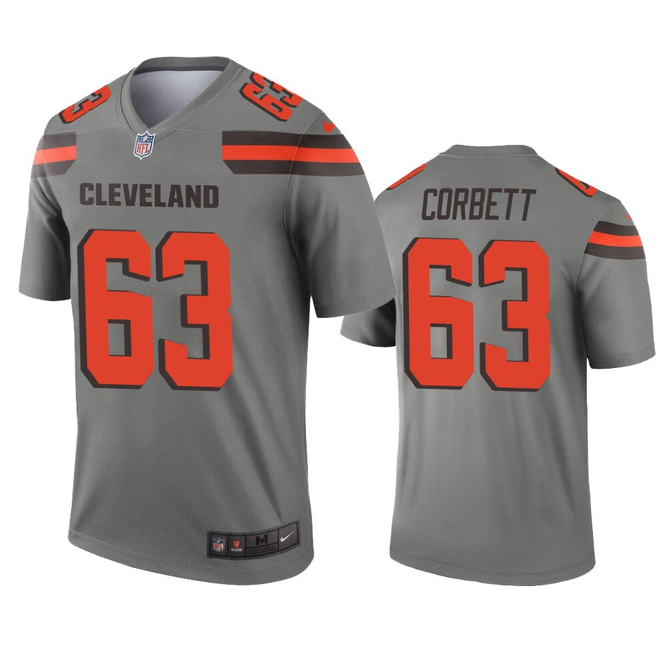 Cleveland Browns Austin Corbett Gray Inverted Legend Jersey