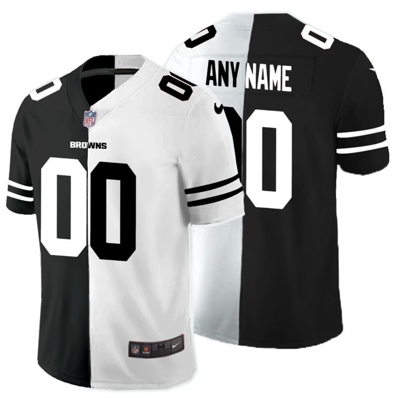 Cleveland Browns Nfl 2020 Personalized Custom Black And White Custom Jersey