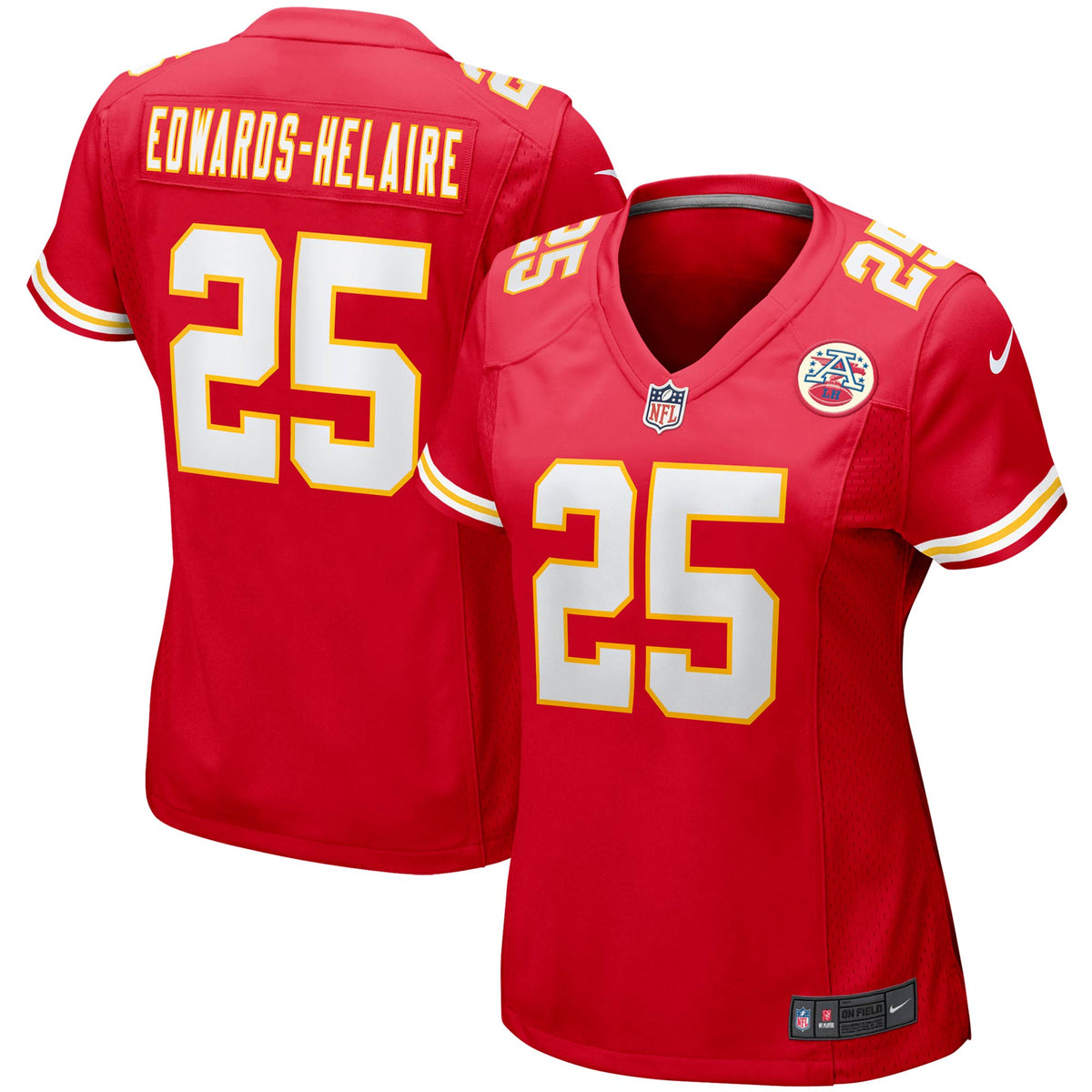 Clyde Edwards helaire Kansas City Chiefs Nike Womens Player Game Team Jersey Red