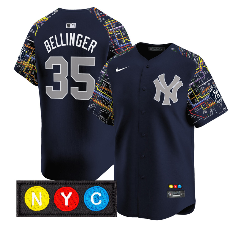 Cody Bellinger Jersey #35 New York Yankees Subway Style Vapor Premier Limited St