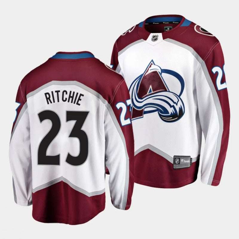 Colorado Avalanche 23 Calum Ritchie Away White 2023 Nhl Draft