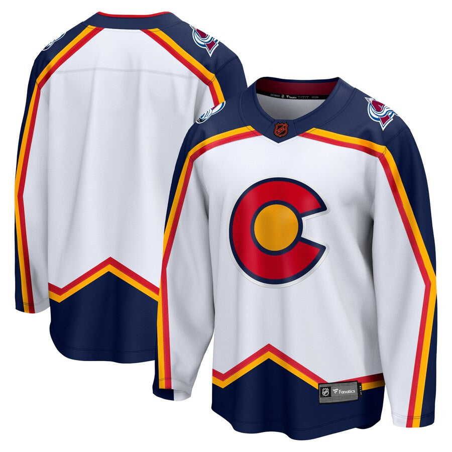 Colorado Avalanche Fanatics Branded Special Edition 20 Breakaway Blank Jersey White