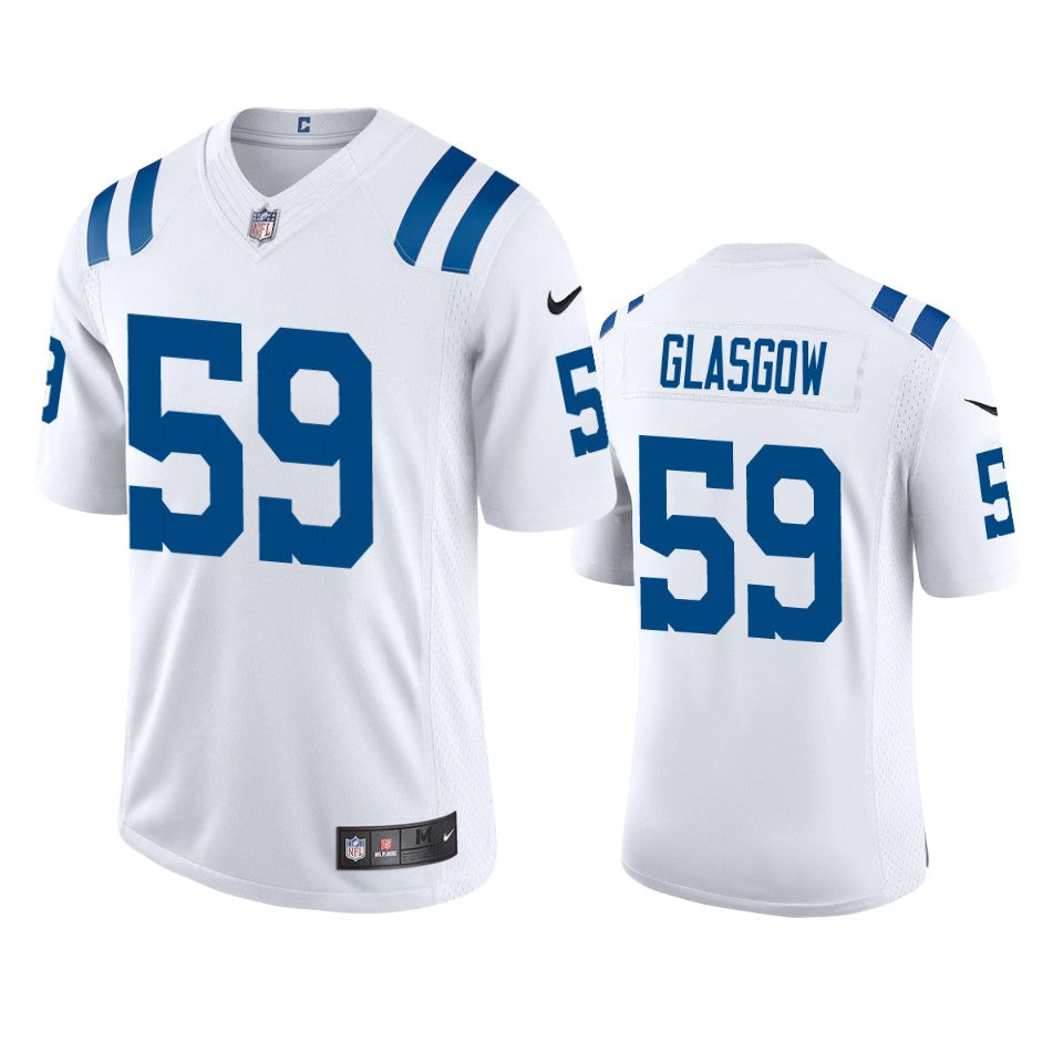 Colts Jordan Glasgow Vapor Untouchable Limited White Jersey Mens