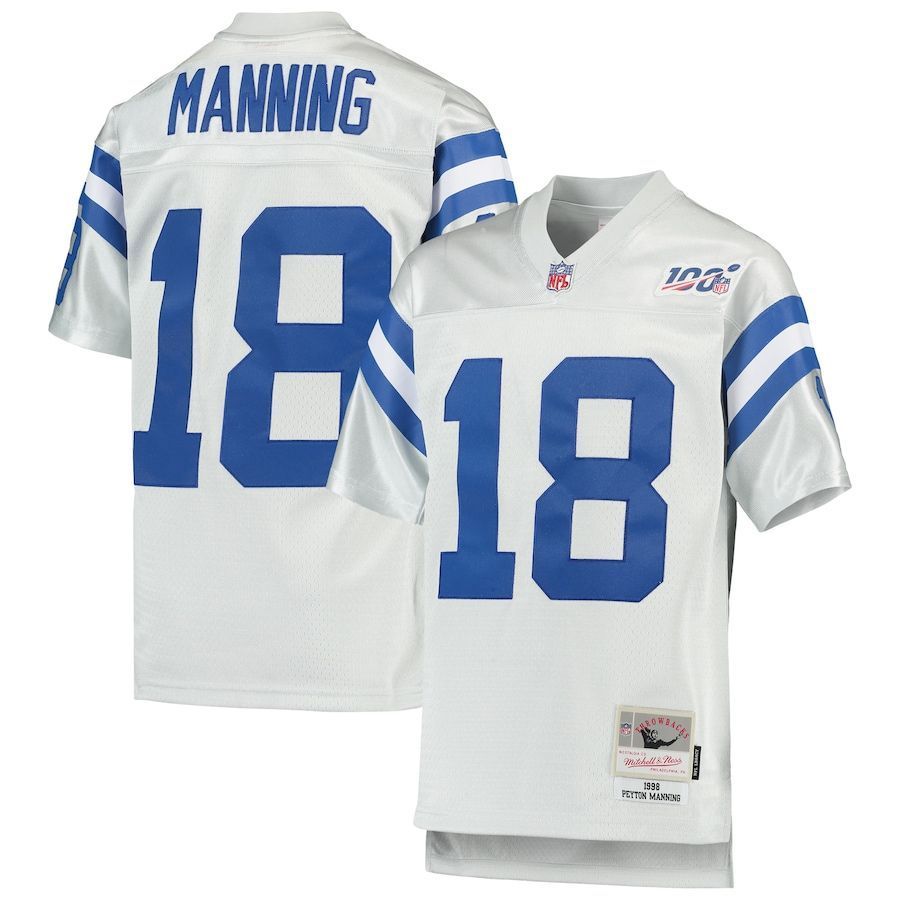 Colts Peyton Manning Platinum Nfl 100 Retired Player Legacy Jersey