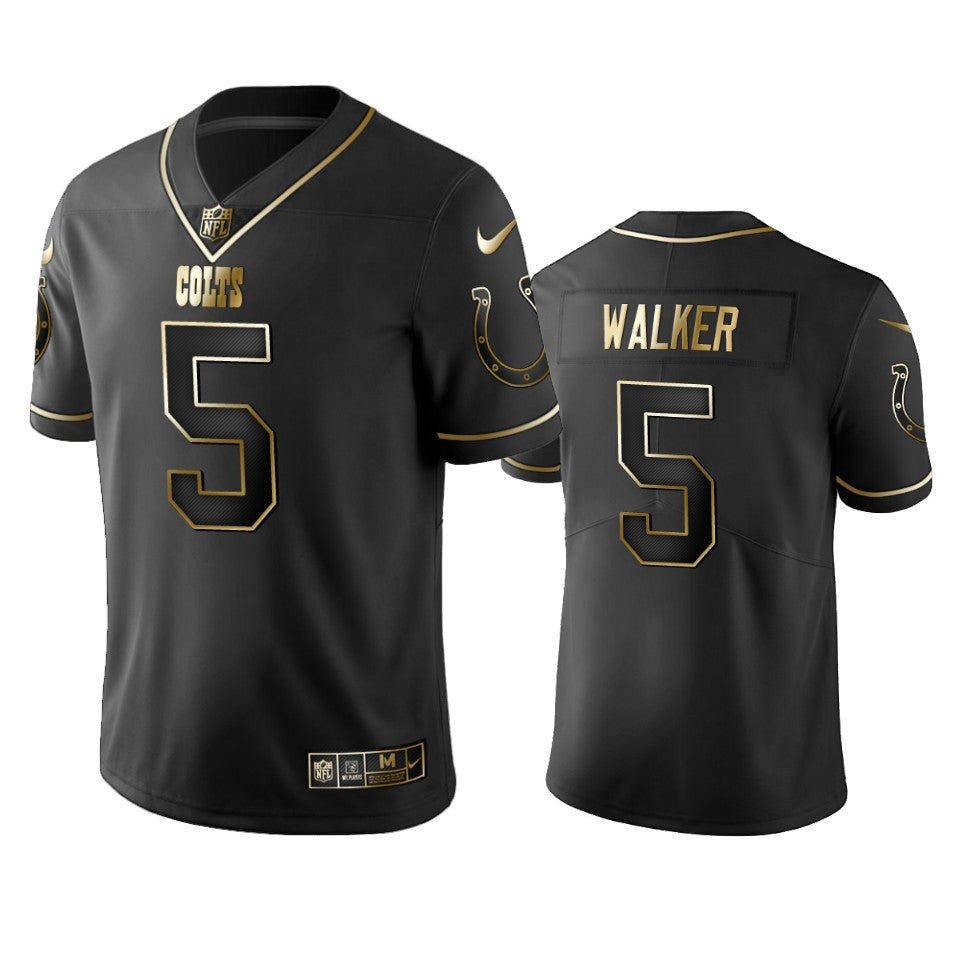 Colts Phillip Walker Black Golden Edition Vapor Limitd Jersey