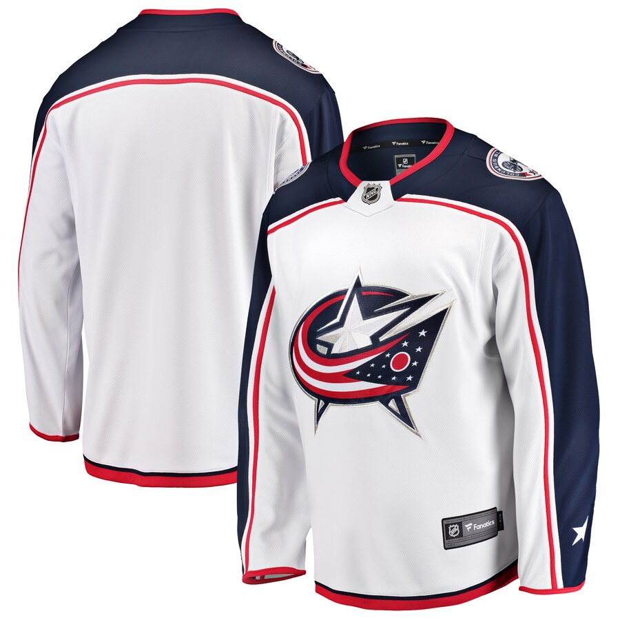 Columbus Blue Jackets Fanatics Branded Breakaway Away Jersey White