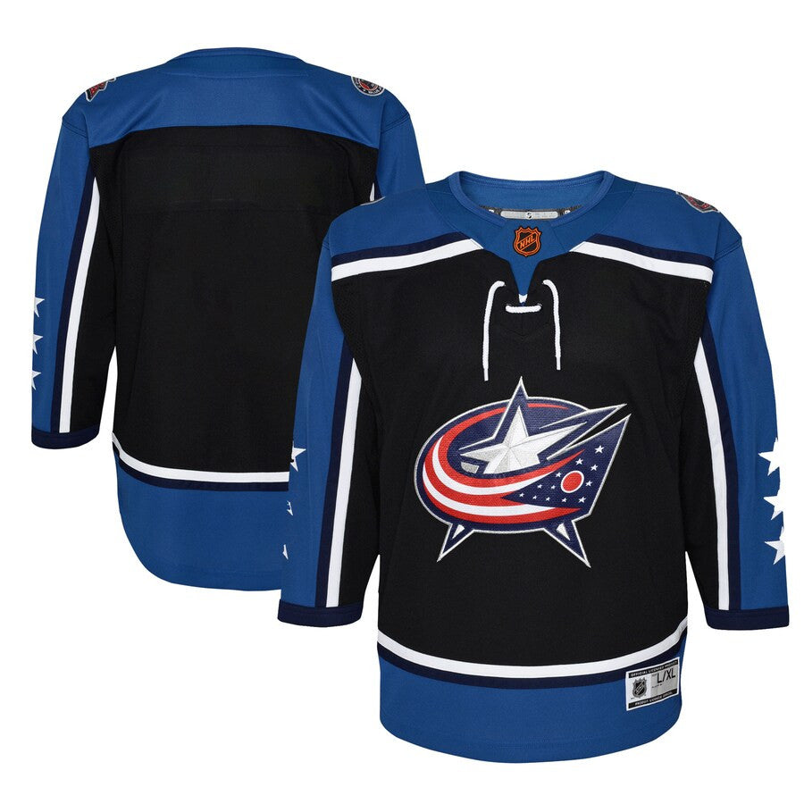 Columbus Blue Jackets Youth Special Edition 20 Premier Blank Jersey Black