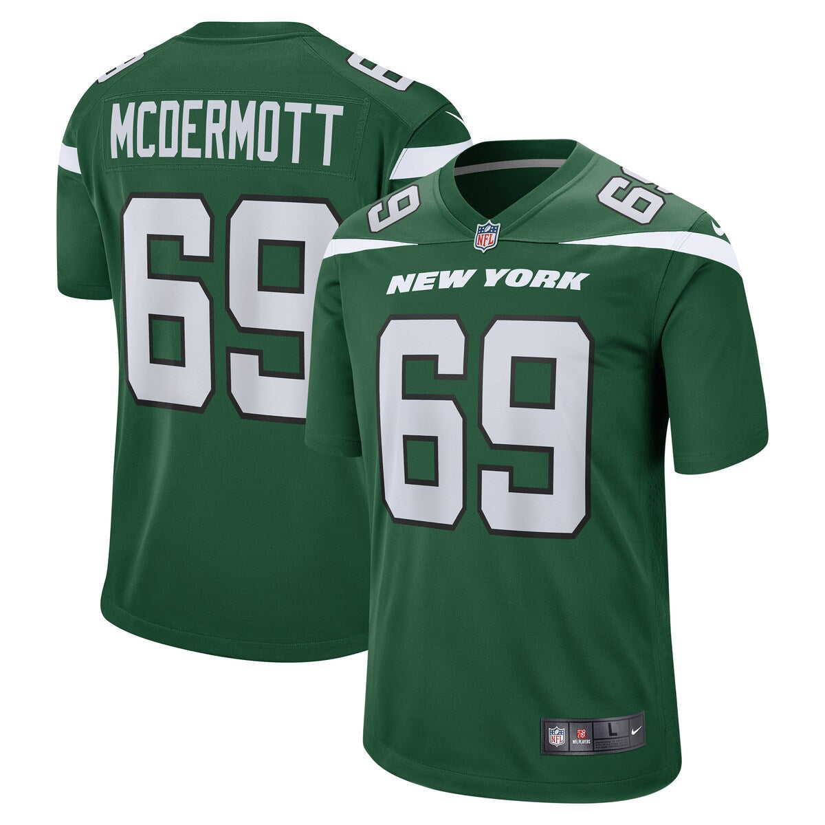 Conor Mcdermott New York Jets Nike Game Jersey Gotham Green