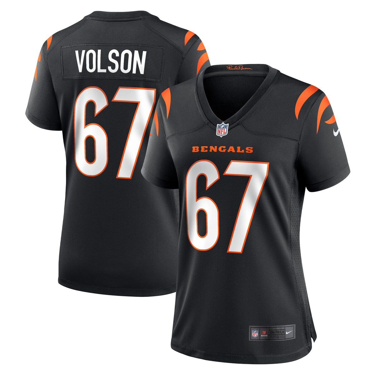 Cordell Volson Cincinnati Bengals Nike Womens Game Player Jersey Black