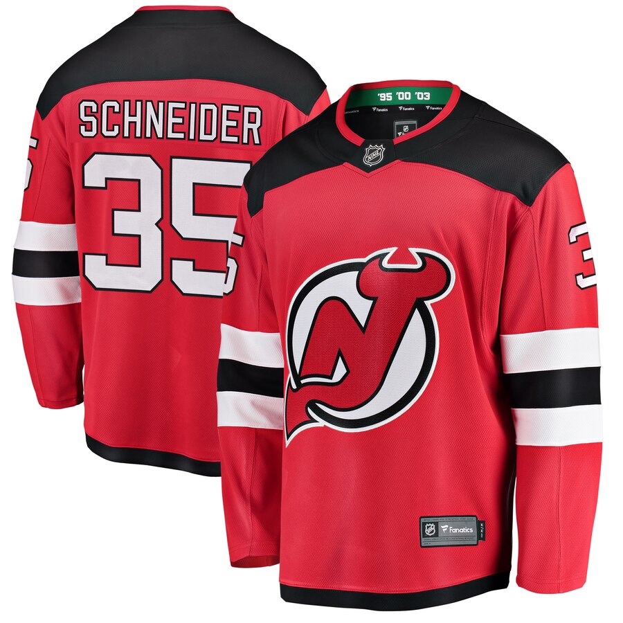 Corey Schneider New Jersey Devils Fanatics Branded Breakaway Player Jersey Red