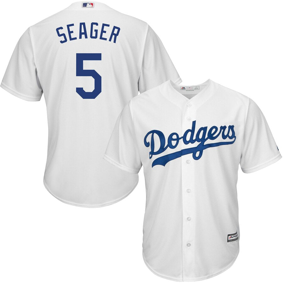 Corey Seager Los Angeles Dodgers Majestic Official Cool Base Player Jersey White