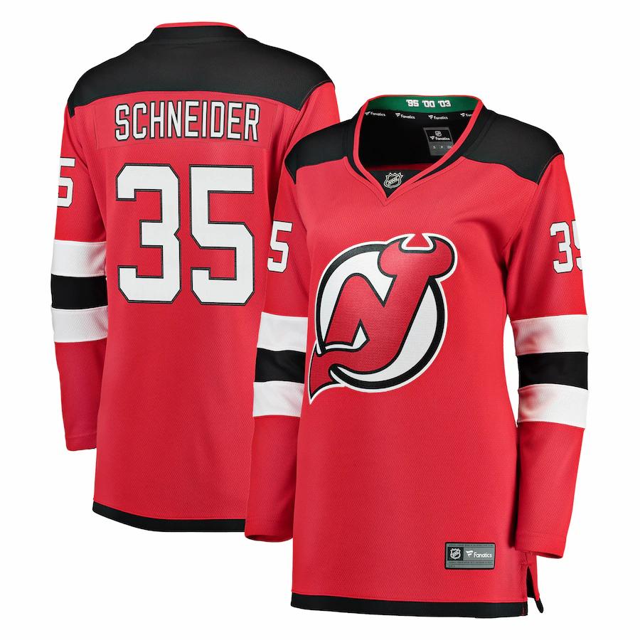 Cory Schneider New Jersey Devils Fanatics Branded Womens Breakaway Jersey Red