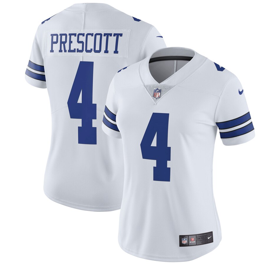 Dak Prescott Dallas Cowboys Nike Womens Vapor Untouchable Limited Jersey White