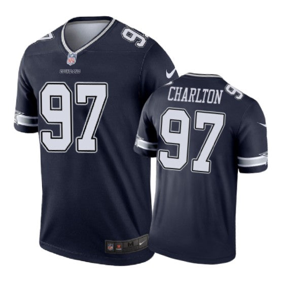 Dallas Cowboys 97 Taco Charlton Nike Color Rush Navy Jersey