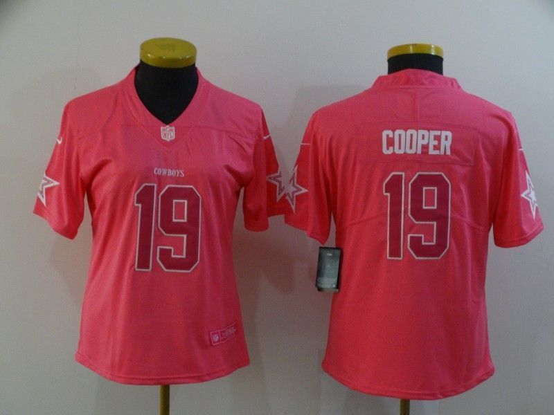 Dallas Cowboys Amari Cooper 19 Nfl 2020 Pink Womens Jersey