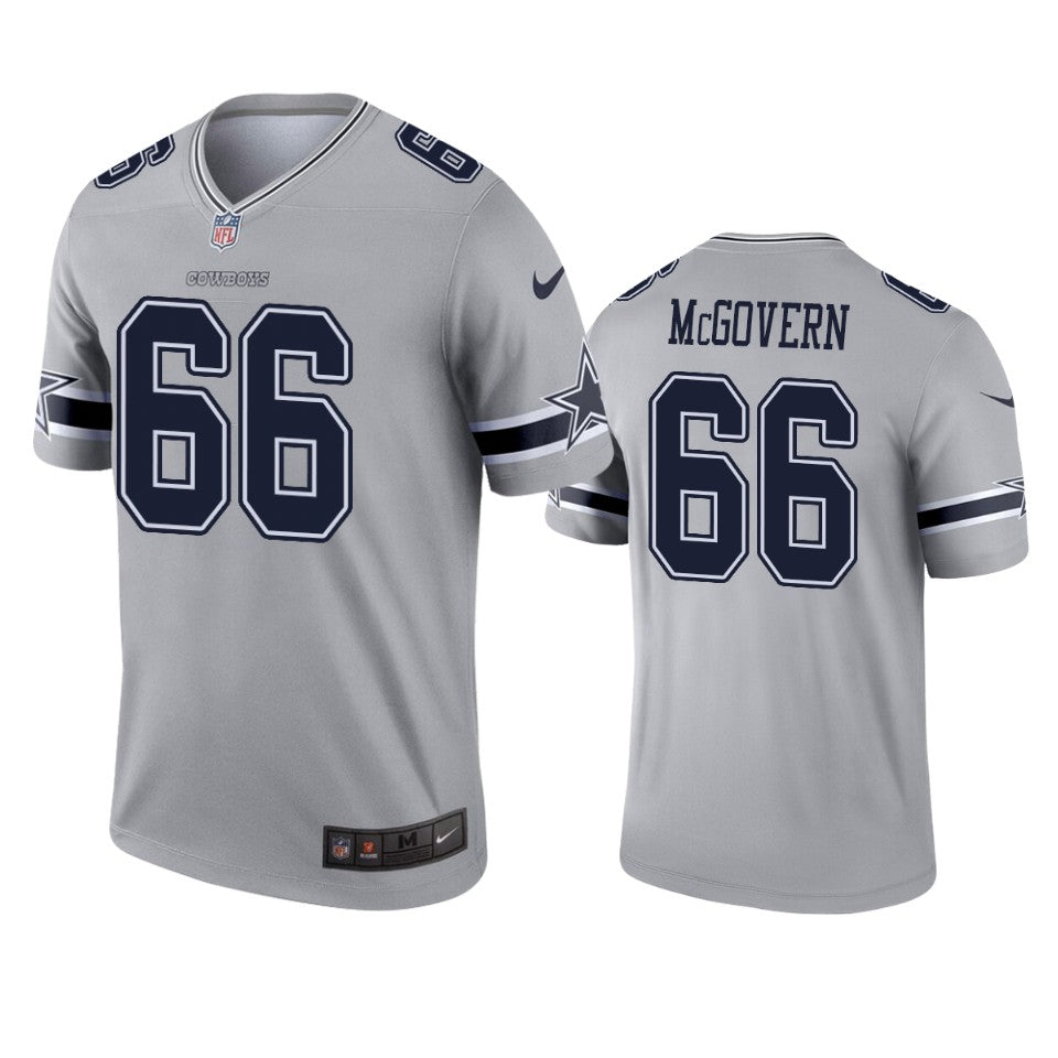 Dallas Cowboys Connor Mcgovern Gray Inverted Legend Jersey