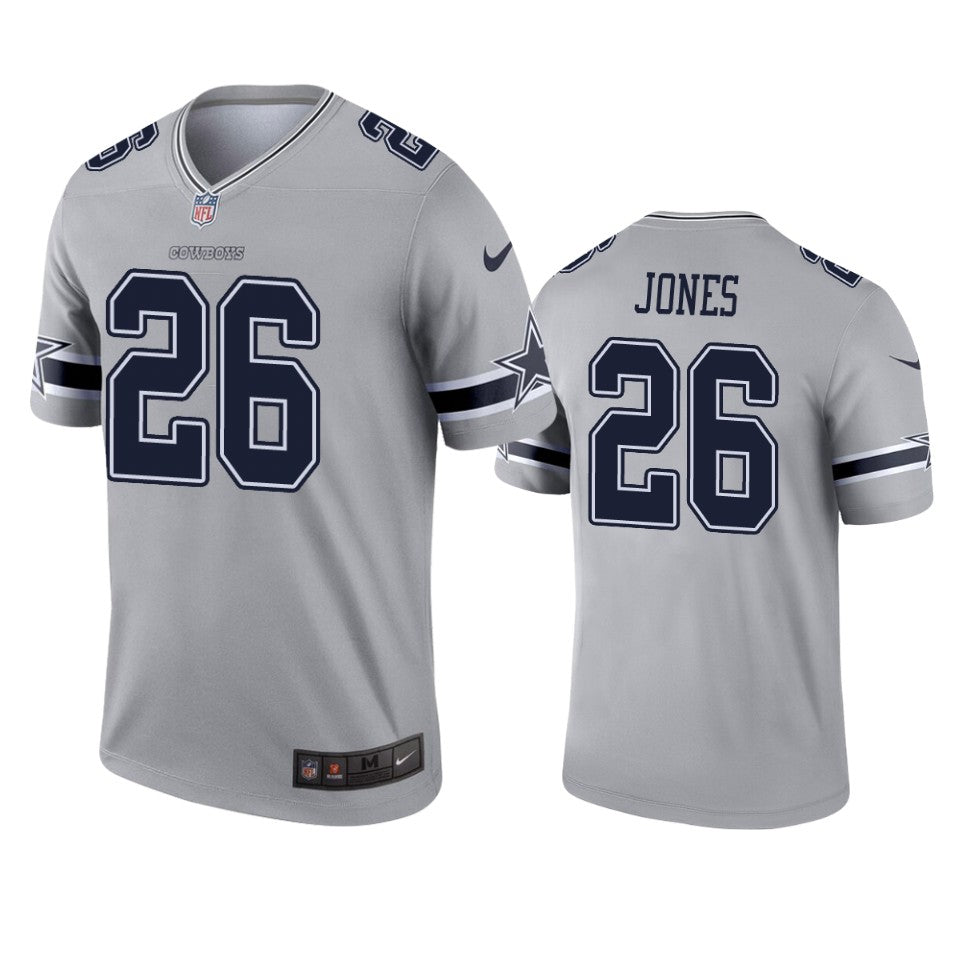 Dallas Cowboys Josh Jones Gray Inverted Legend Jersey