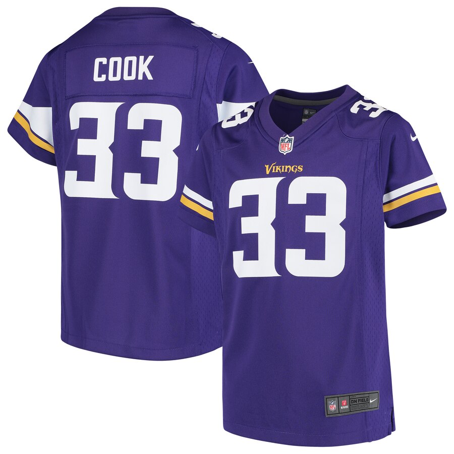 Dalvin Cook Minnesota Vikings Nike Girls Youth Game Jersey Purple