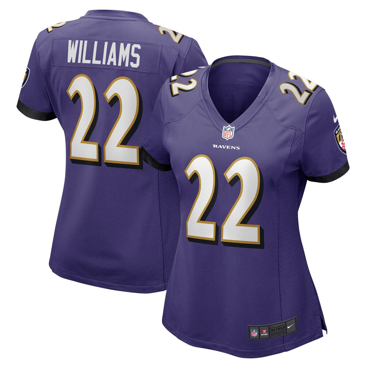 Damarion Williams Baltimore Ravens Nike Womens Player Game Jersey Purple