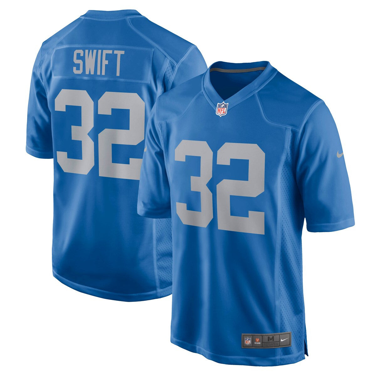 Dandre Swift Detroit Lions Nike Game Player Jersey Blue