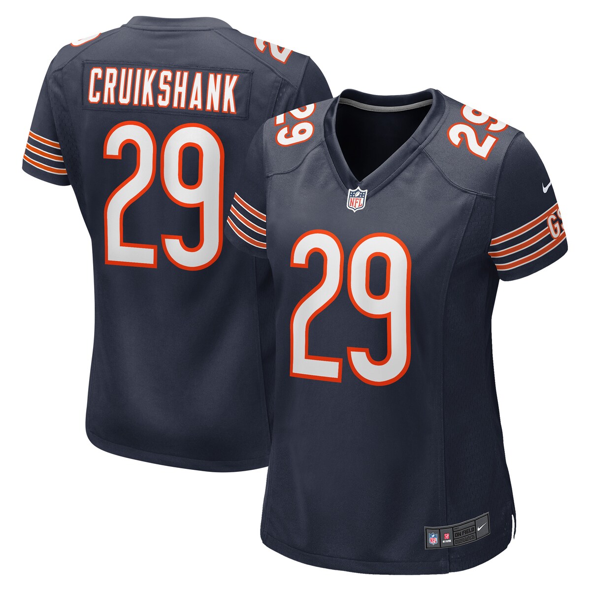 Dane Cruikshank Chicago Bears Nike Womens Game Player Jersey Navy