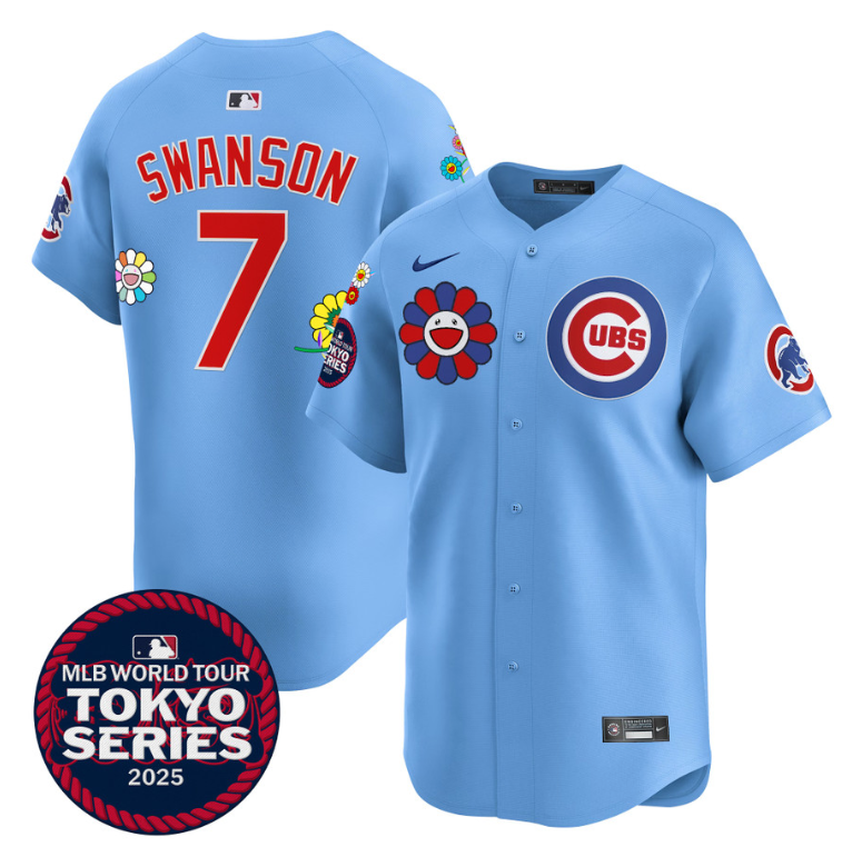 Dansby Swanson Jersey #7 Chicago Cubs Tokyo Series 2025 Vapor Premier Limited St