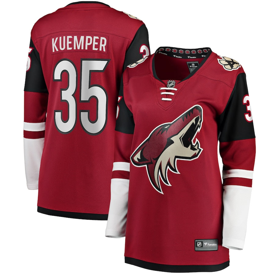 Darcy Kuemper Arizona Coyotes Fanatics Branded Womens Breakaway Player Jersey Garnet
