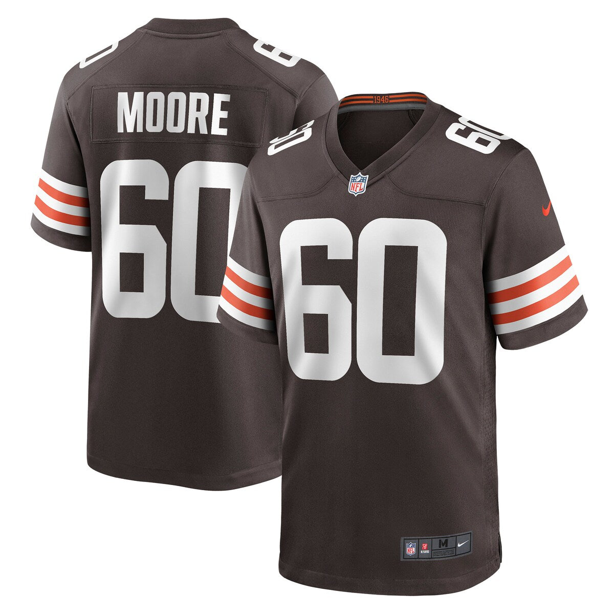 David Moore Cleveland Browns Nike Game Jersey Brown
