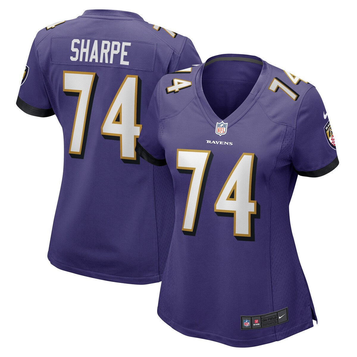 David Sharpe Baltimore Ravens Nike Womens Game Player Jersey Purple