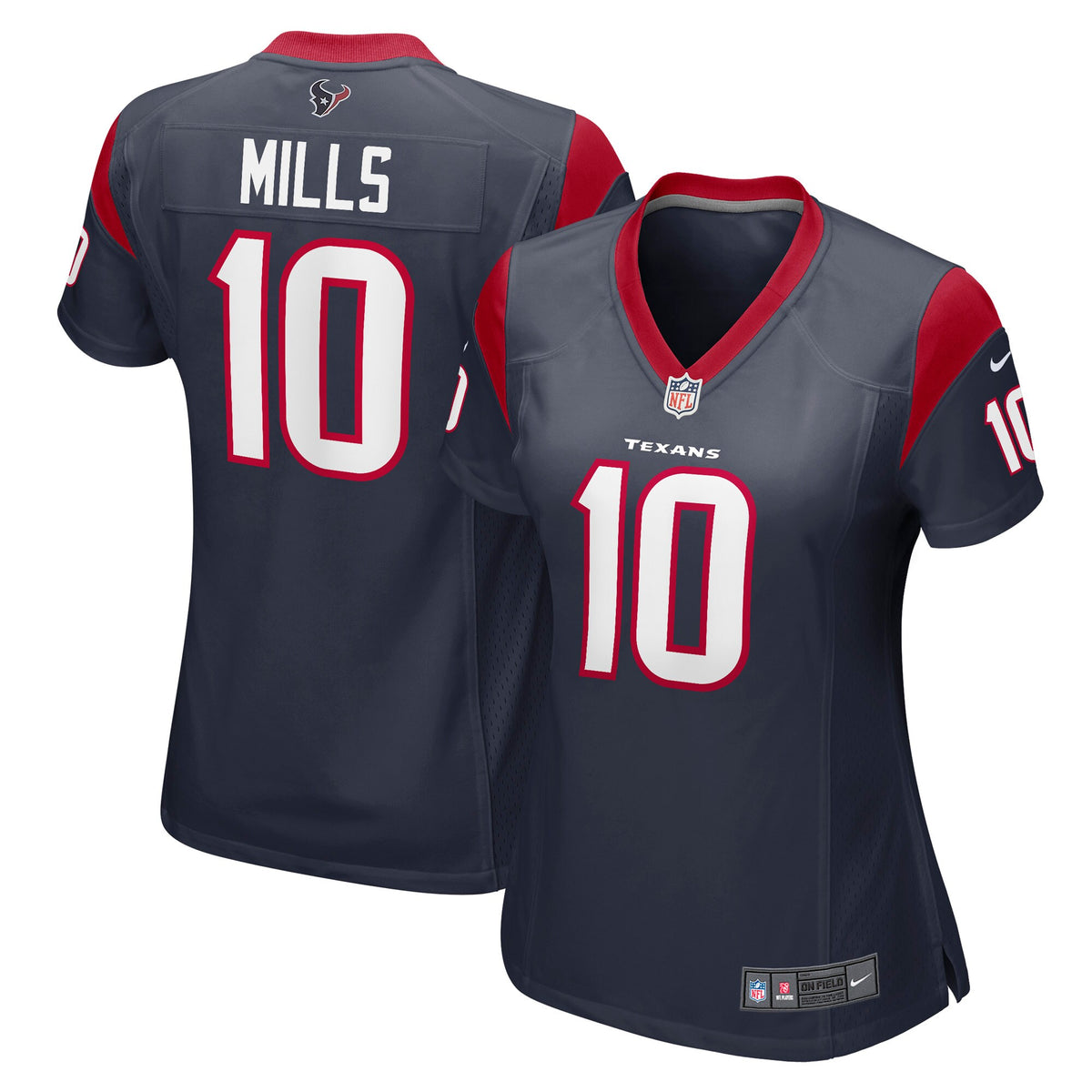 Davis Mills Houston Texans Nike Womens Game Jersey Navy