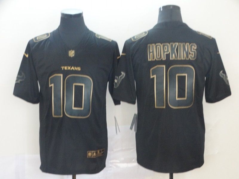 Deandre Hopkins 10 Houston Texans Nfl Explosion Legendary Gold Black Jersey