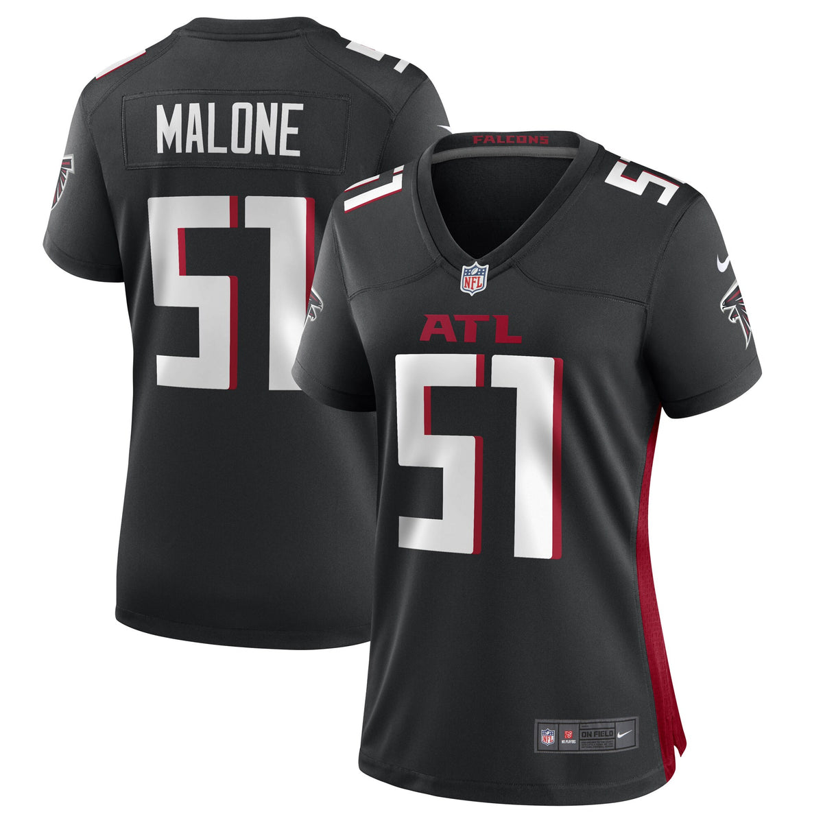 Deangelo Malone Atlanta Falcons Nike Womens Game Player Jersey Black