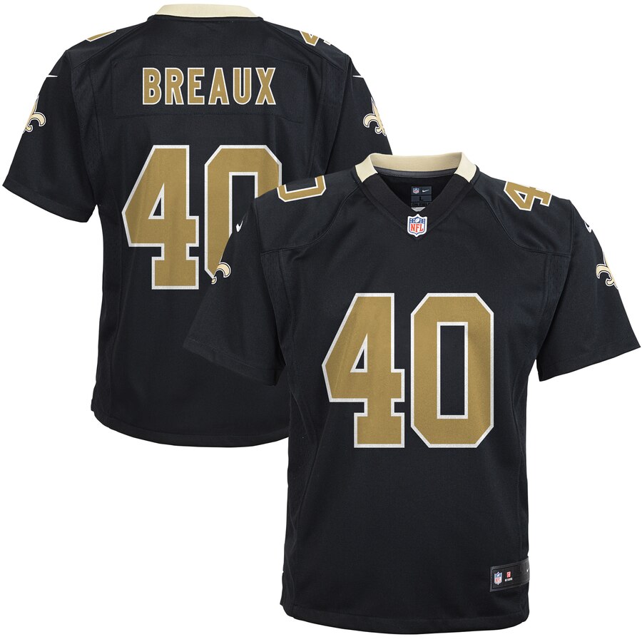 Delvin Breaux New Orleans Saints Nike Youth Game Jersey Black