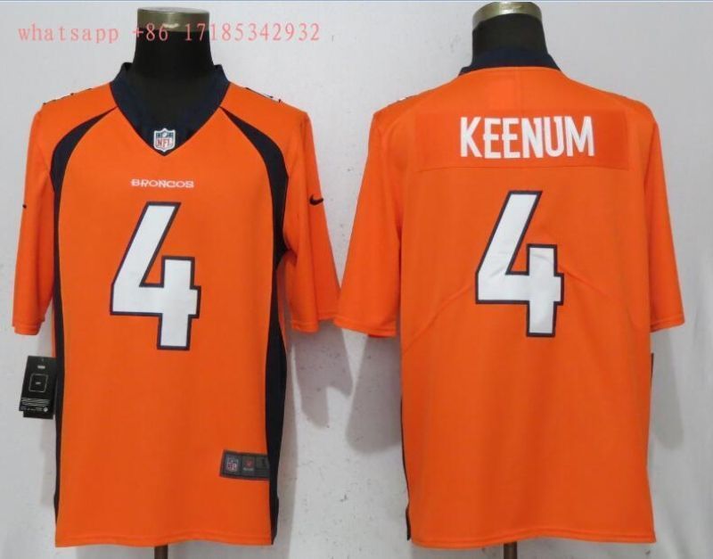 Denver Broncos Case Keenum 4 2020 Nfl Orange Jersey Jersey